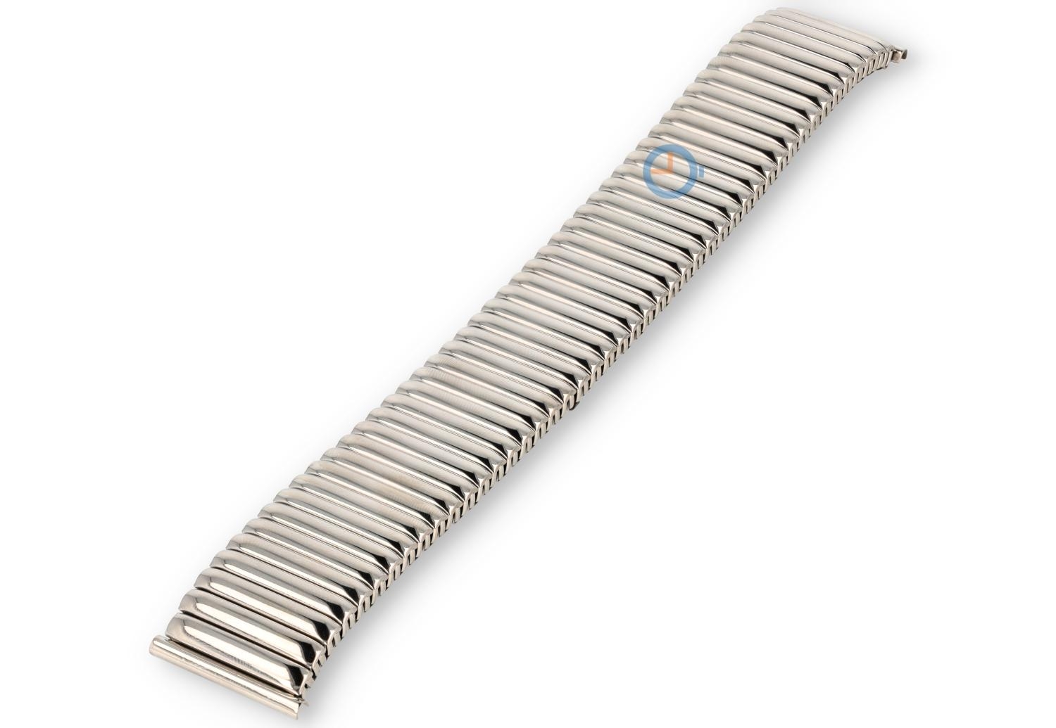 Horlogeband 22mm stalen rekband zilver