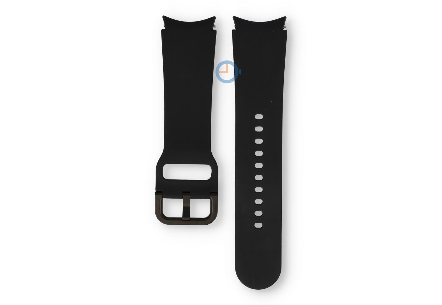 Samsung Galaxy watch 4 horlogeband - siliconen zwart (S/M)