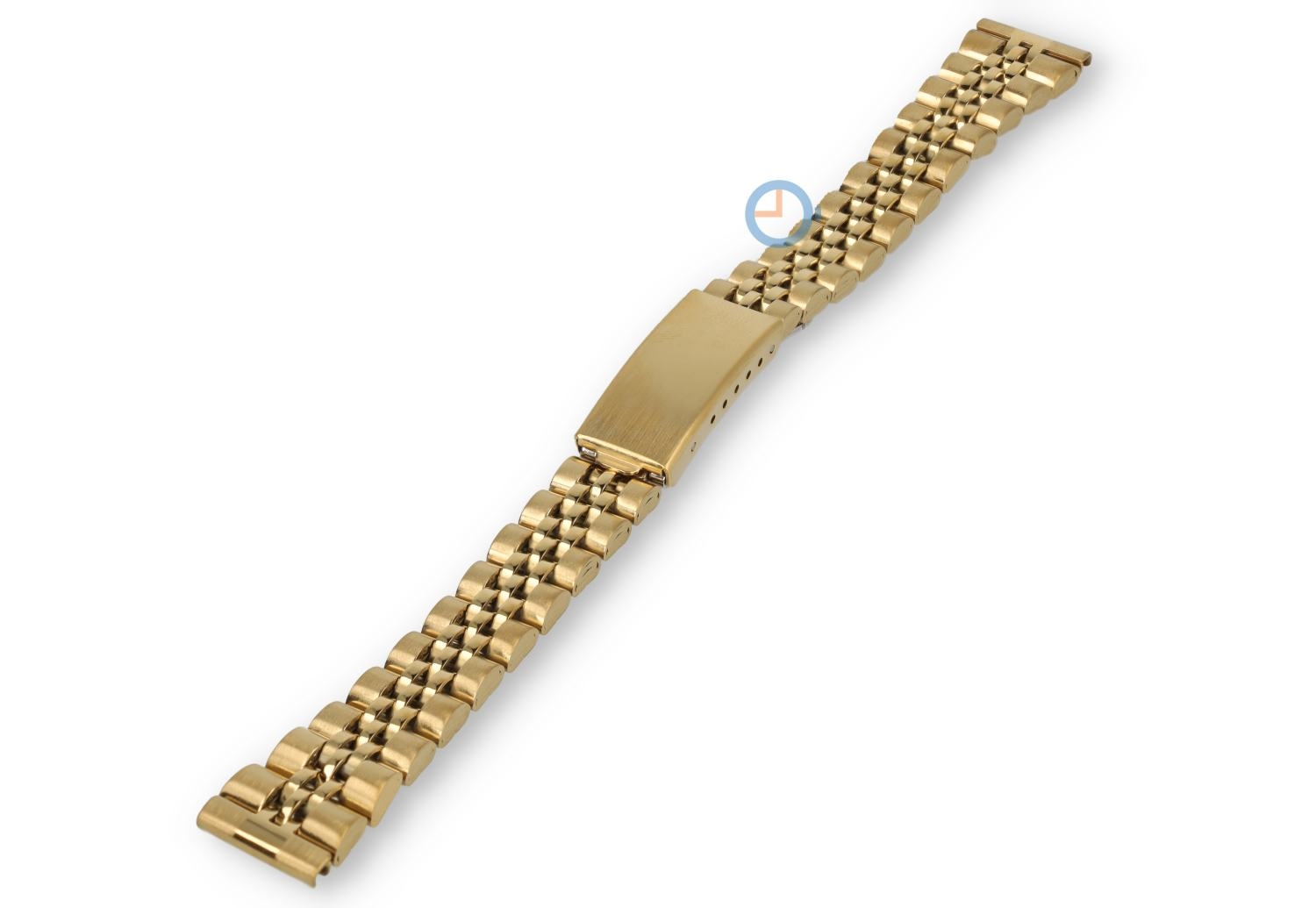 Horlogeband 14mm staal goud - schakels