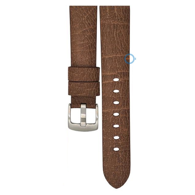 Vegan horlogeband van appelvezel: 22mm donkerbruin