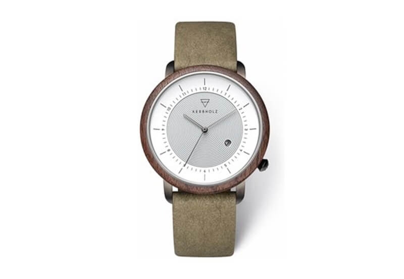 Kerbholz Mattis horlogeband - Darkwood Cognac