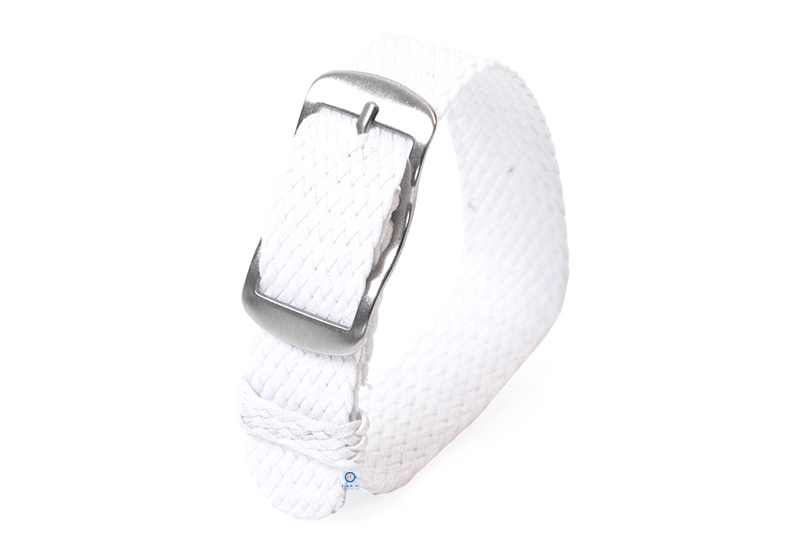 Perlon horlogeband 14mm wit