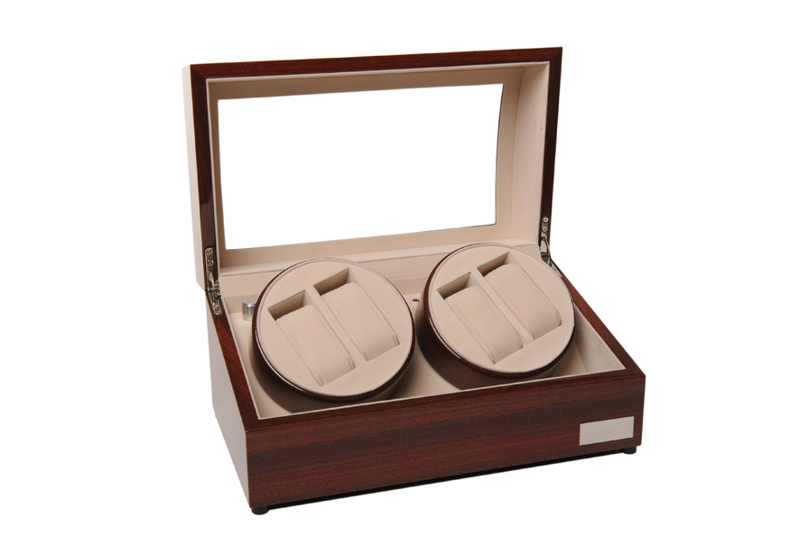 Gisoni Watchwinder Figari 4 burgandy