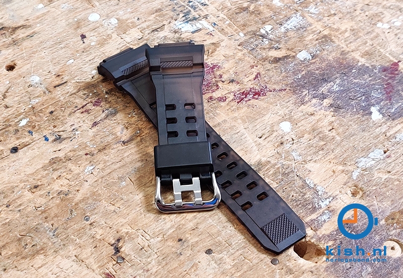 Casio G-Shock GW-9400 horlogeband rubber - zwart transparant
