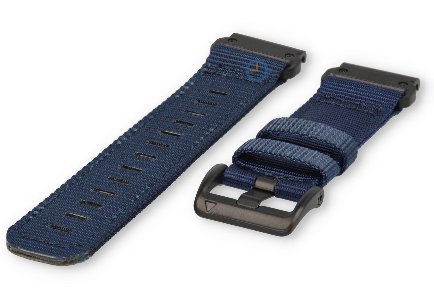 Two-piece nylon Garmin Fenix 7 bandje - blauw - 22mm