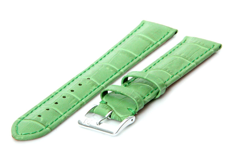 Horlogeband 18mm Appel groen XL