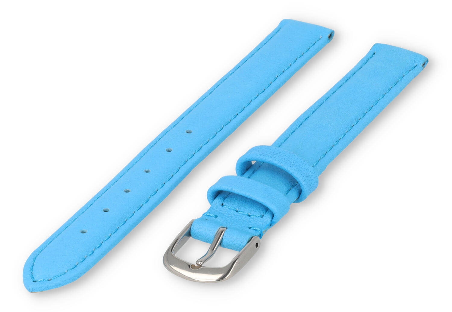 XL horlogeband glad leer - 12mm - alaska