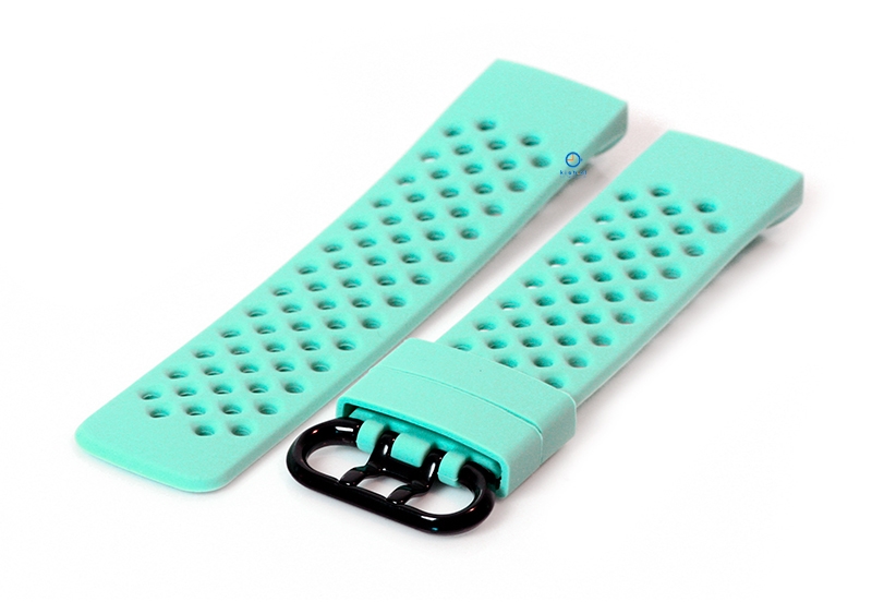 Fitbit Charge 3 perforated horlogeband mintgroen