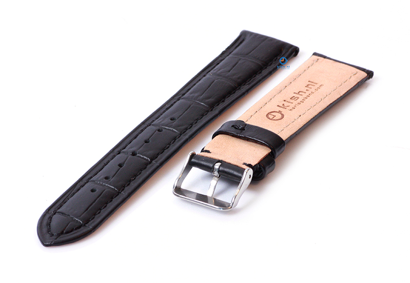 Horlogeband voor Seiko - 20mm - zwart
