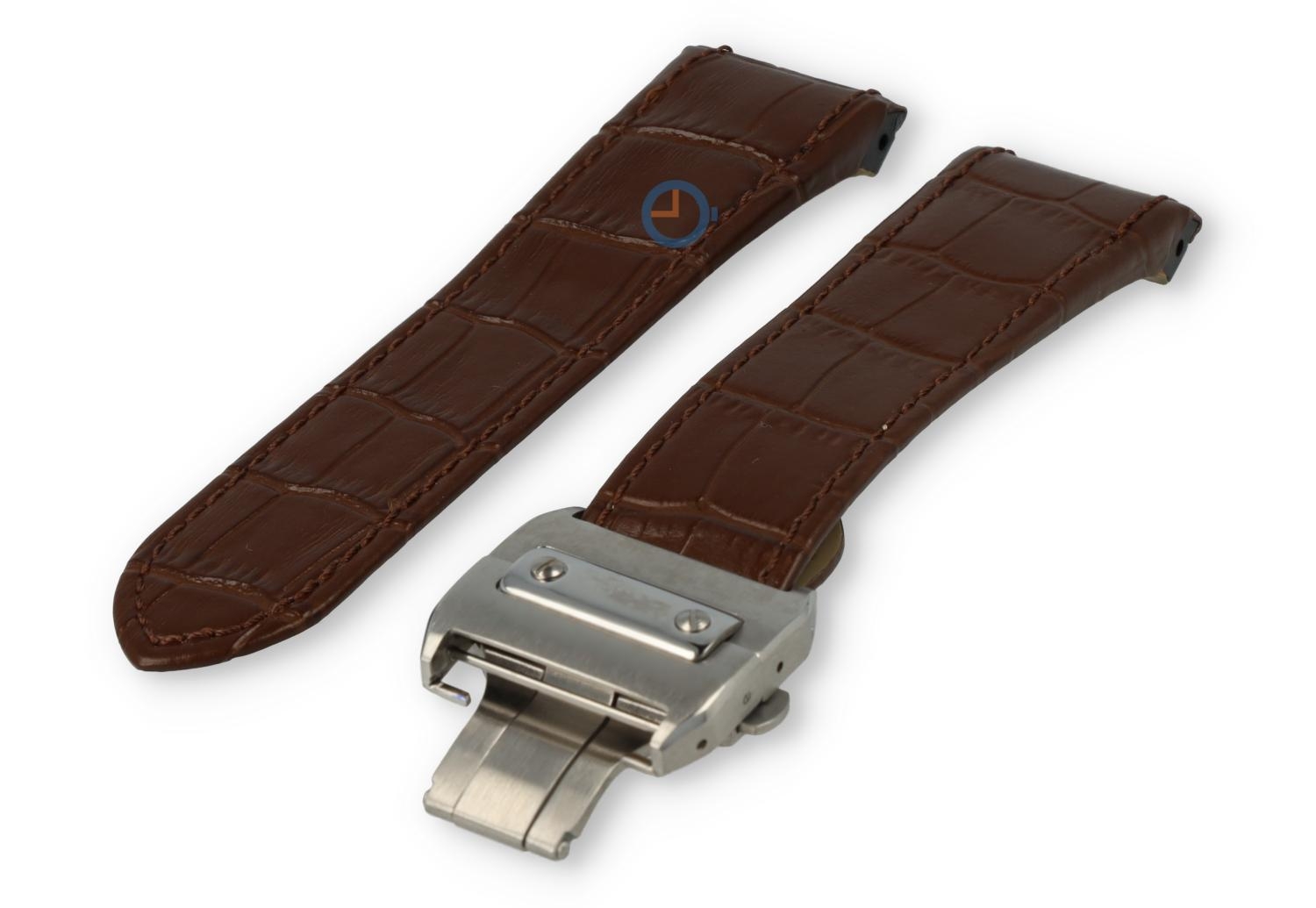 Horlogeband Cartier Santos 23mm - bruin