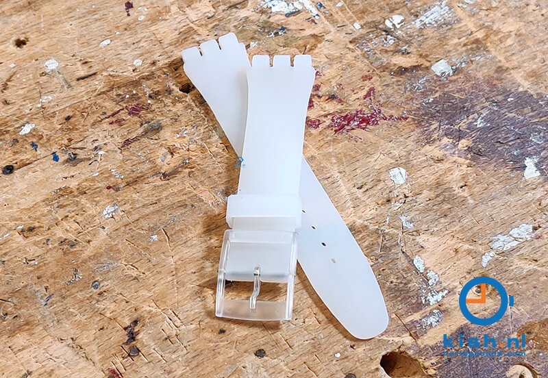Swatch Gent horlogeband 16mm white rebel