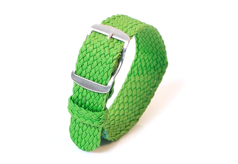 Perlon horlogeband 20mm groen