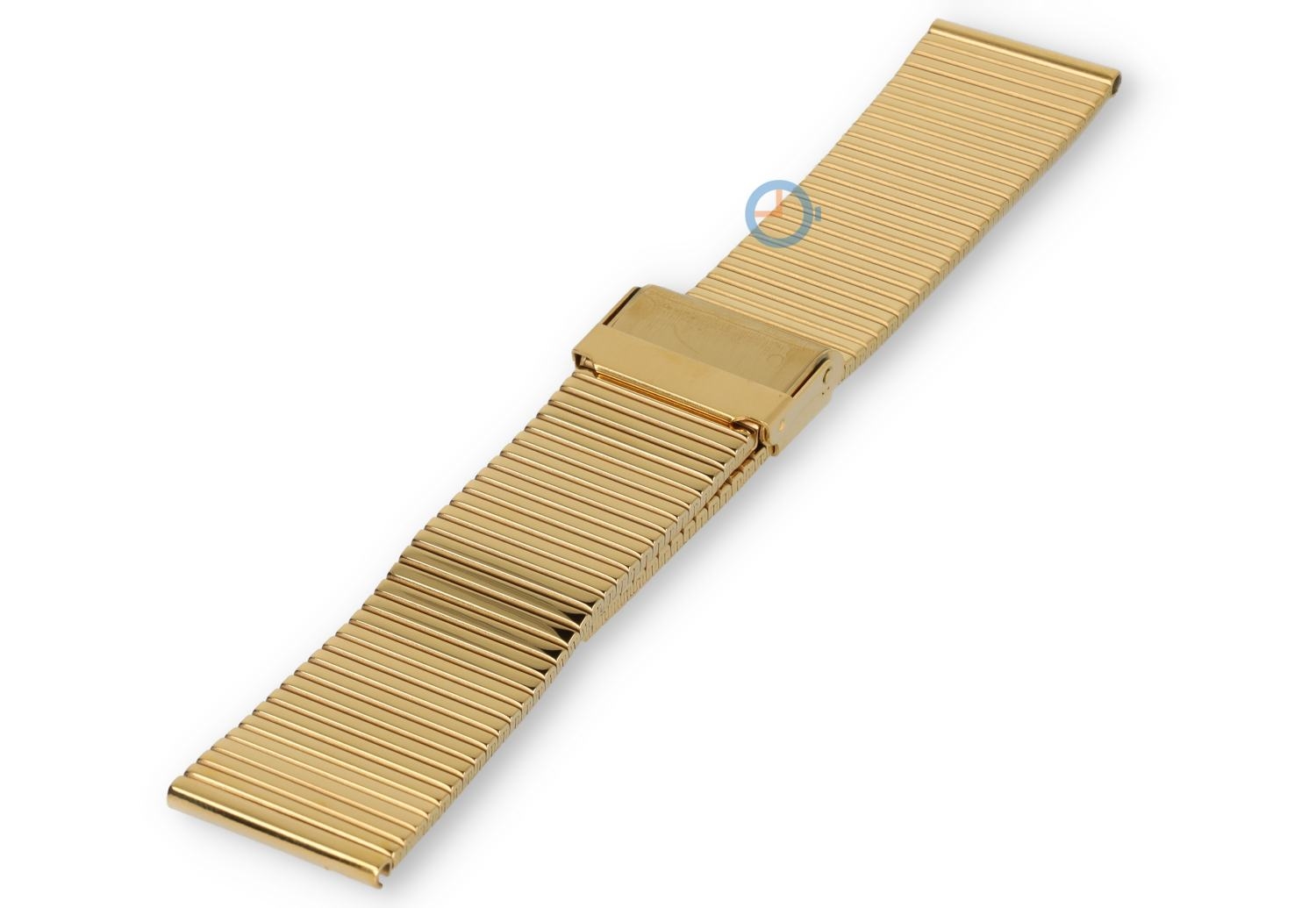 Klassiek stalen horlogebandje - 22mm - geelgoud