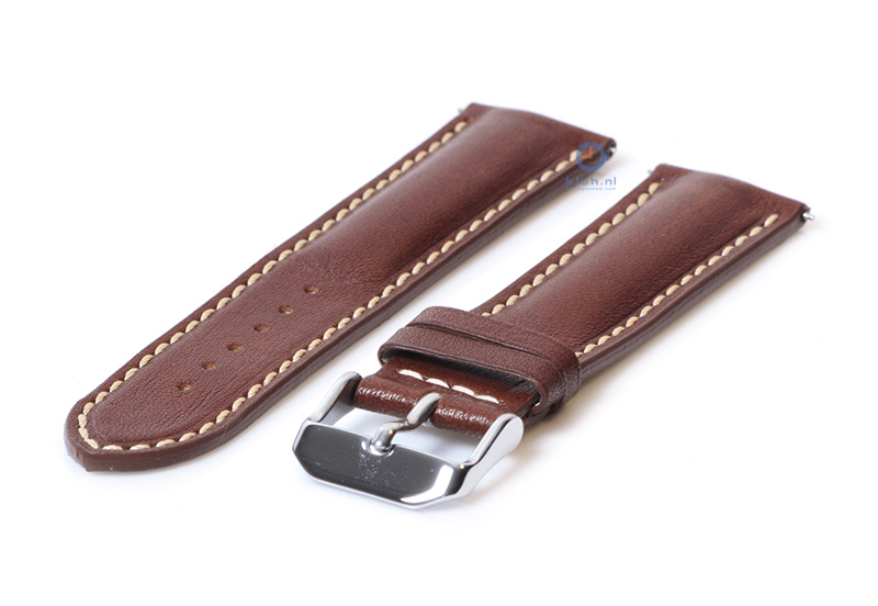 Horlogeband 24mm bruin