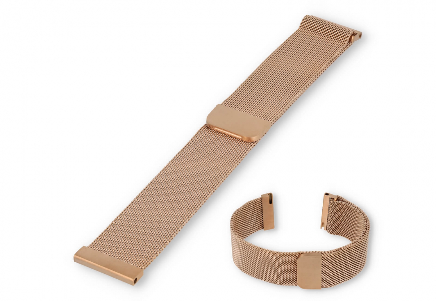 Milanese 20mm horlogeband - rosegoud