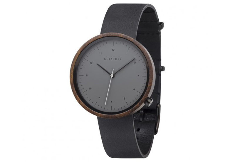 Kerbholz Heinrich horlogeband sandalwood/midnight black