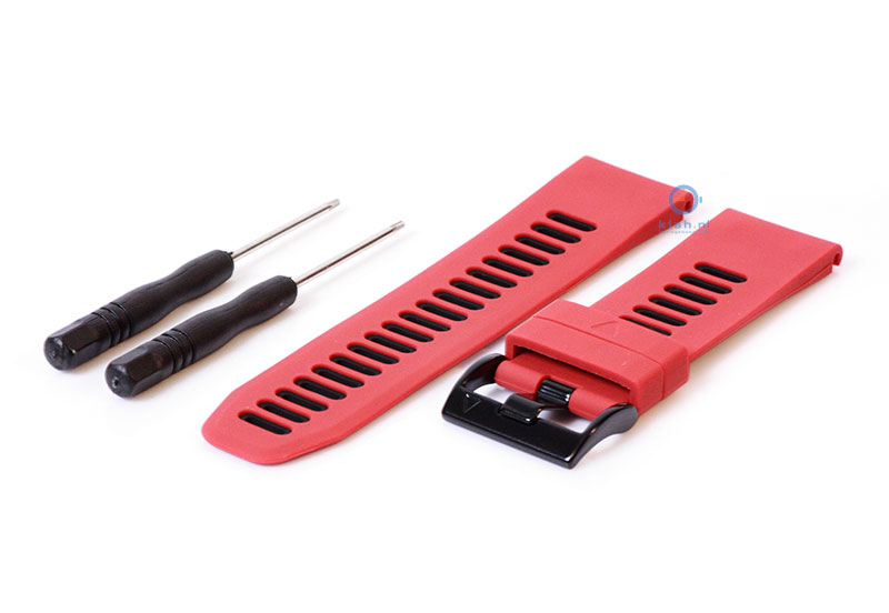 Garmin Fenix 5X/6X/7X horlogeband rood-zwart