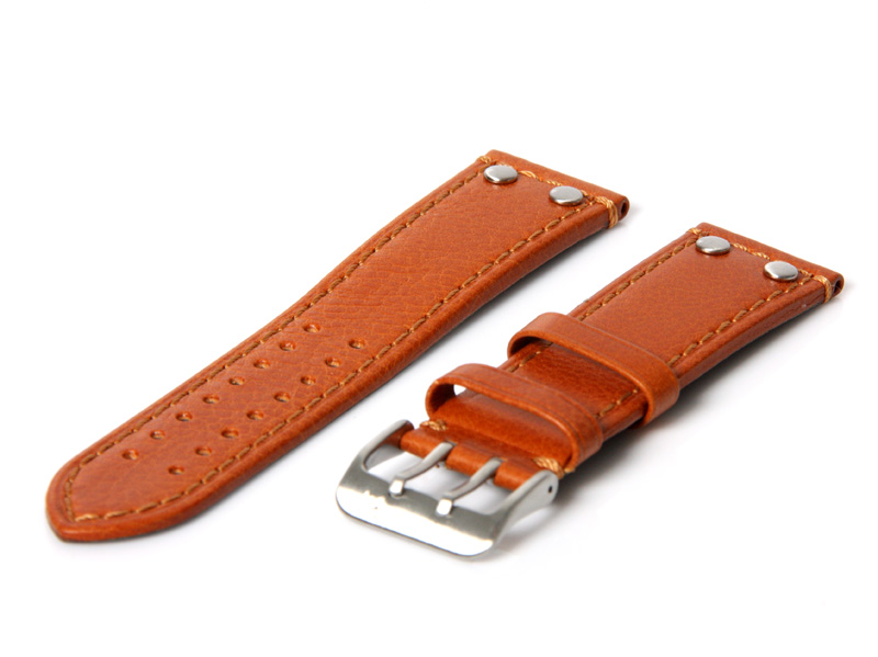 Horlogeband 24mm bruin