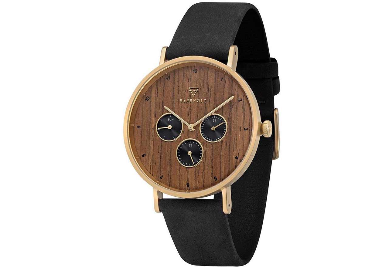 Kerbholz horlogeband Caspar Shining Wood