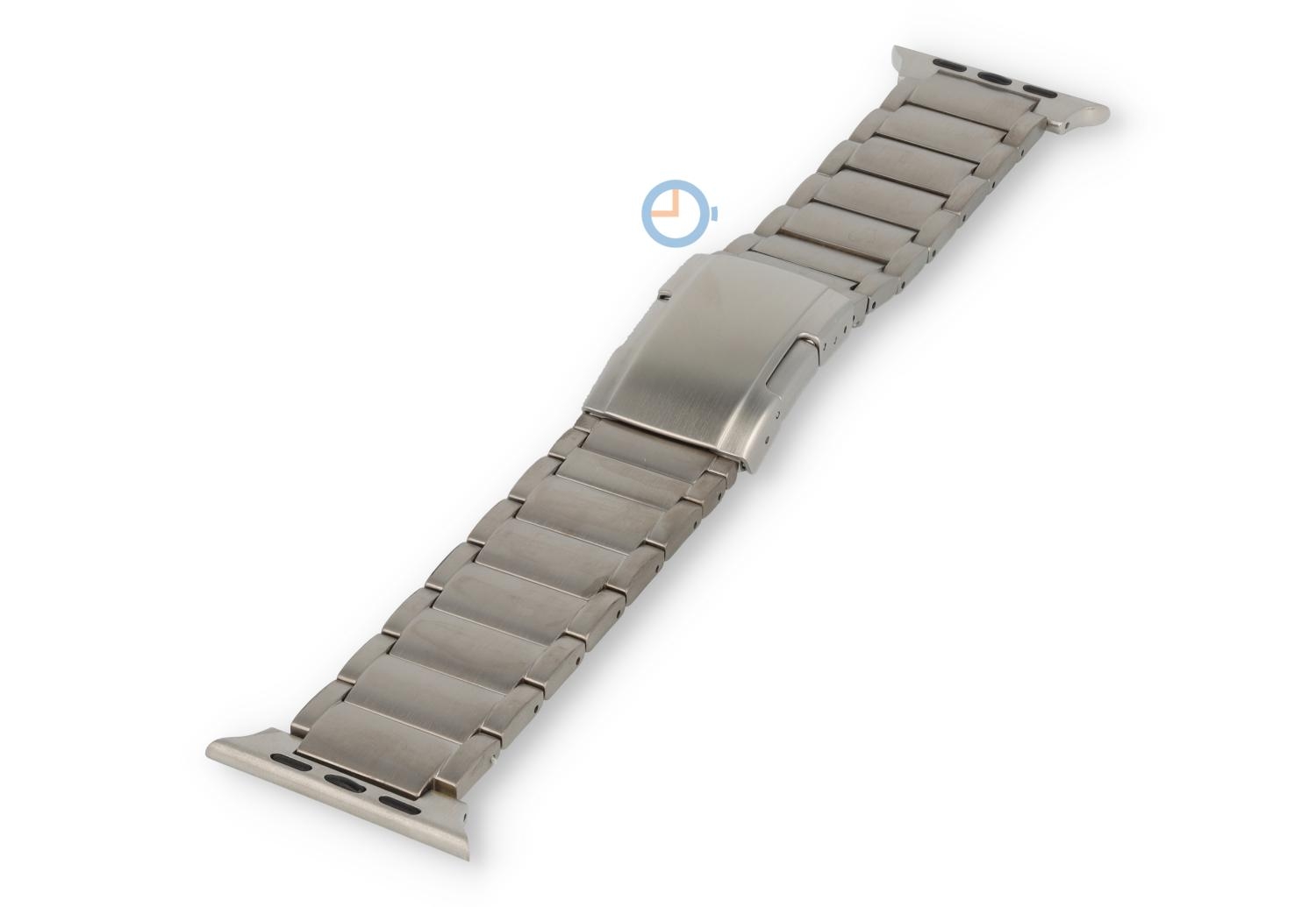 Apple watch bandje titanium zilver - 49 mm