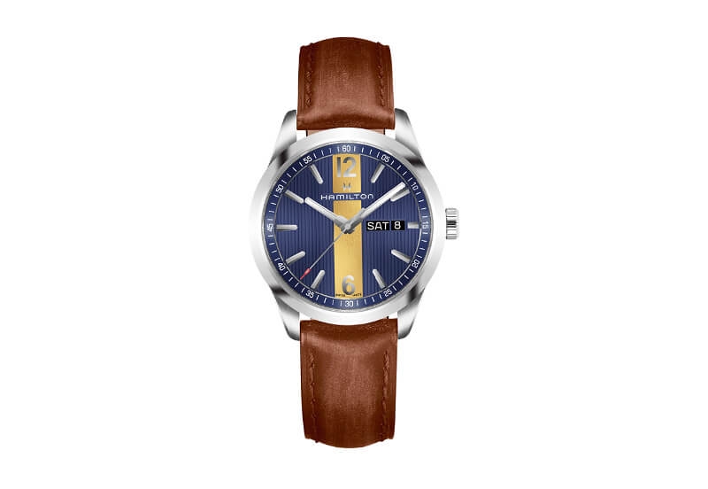 Hamilton horlogeband H43311541 - bruin leer
