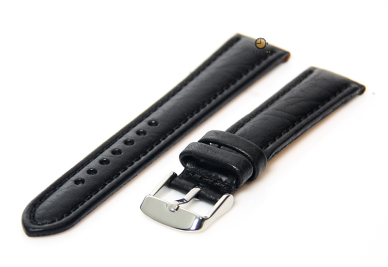 Horlogeband 20mm zwart