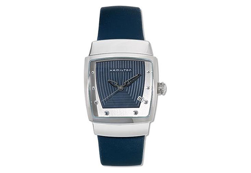 Hamilton horlogeband H16311342 - blauw siliconen