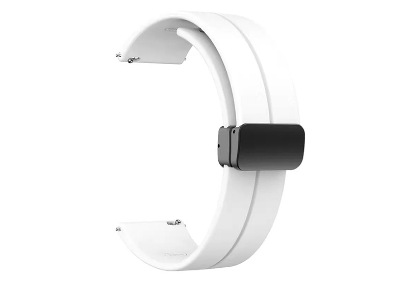 Siliconen horlogeband 16mm - Wit