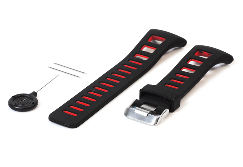 Suunto Quest M1/M2/M4/M5 horlogeband - zwart/rood