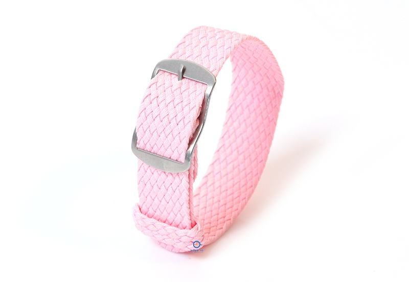 Perlon horlogeband 16mm roze