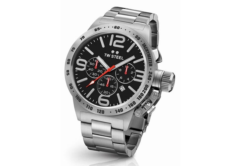 TW Steel Canteen CB7 horlogeband zilver - 22 mm
