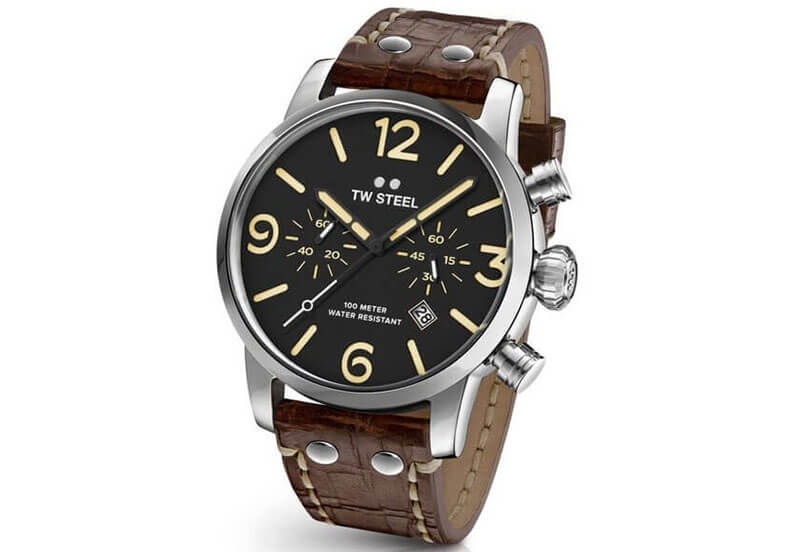 TW Steel Maverick MS4 horlogeband zwart - 24mm