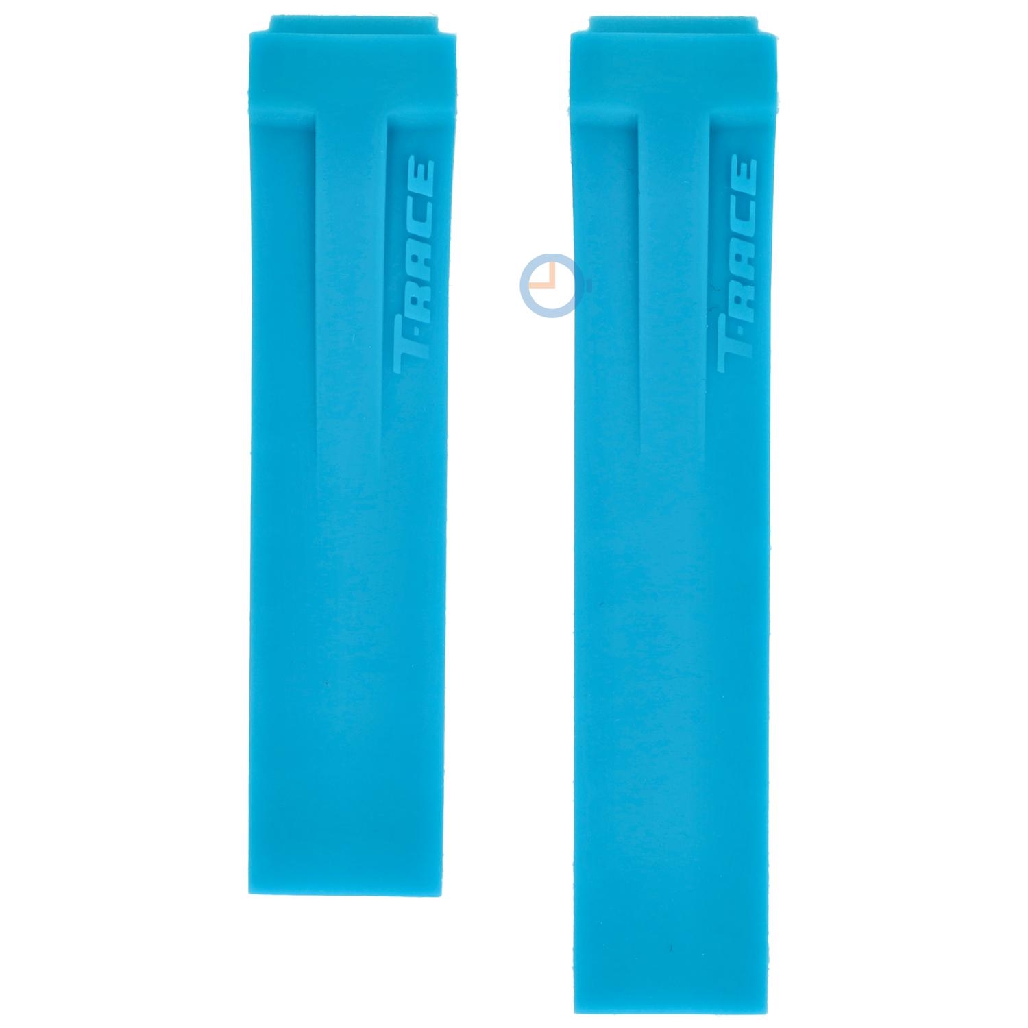 Tissot horlogeband T0482171701702 blauw siliconen