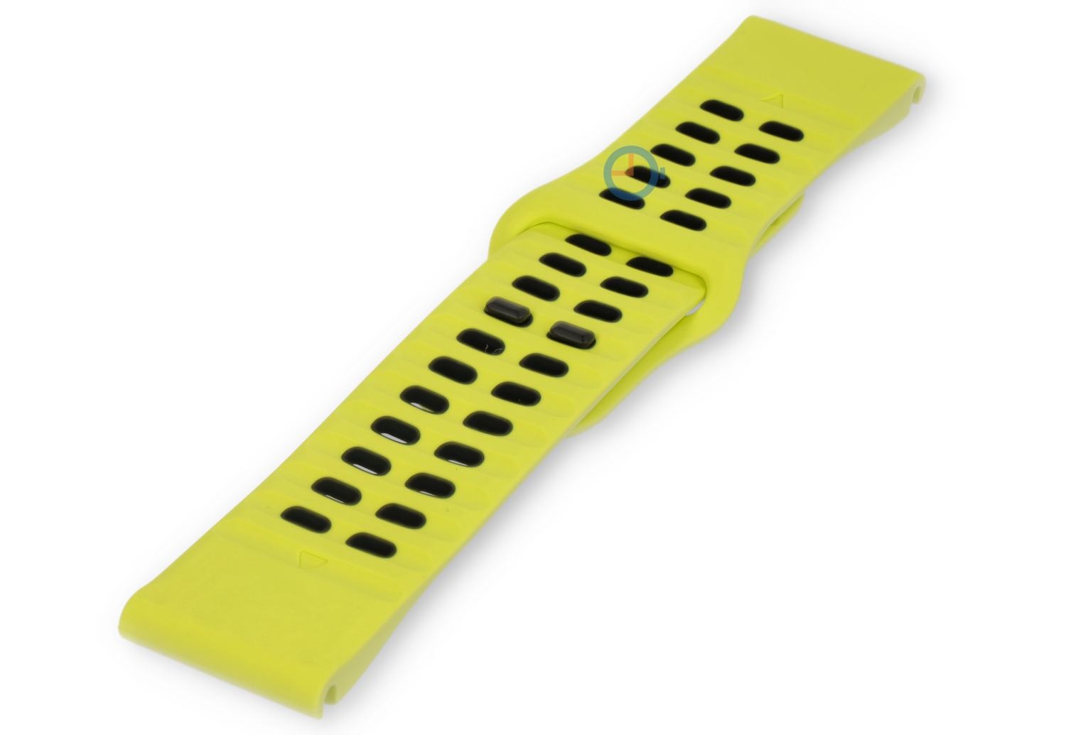 Ademende horlogeband van siliconen - 26mm - neongreen/black