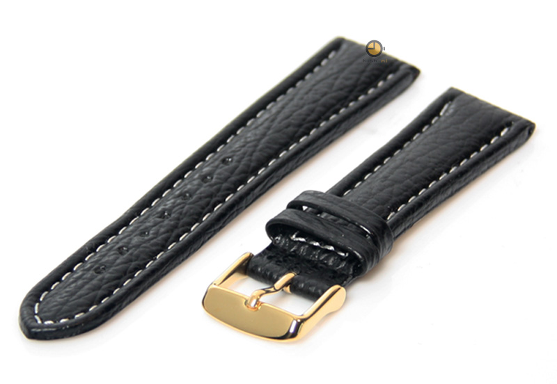 Horlogeband 20mm zwart