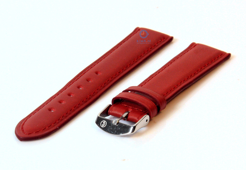 Horlogeband 20mm cognac bruin leer