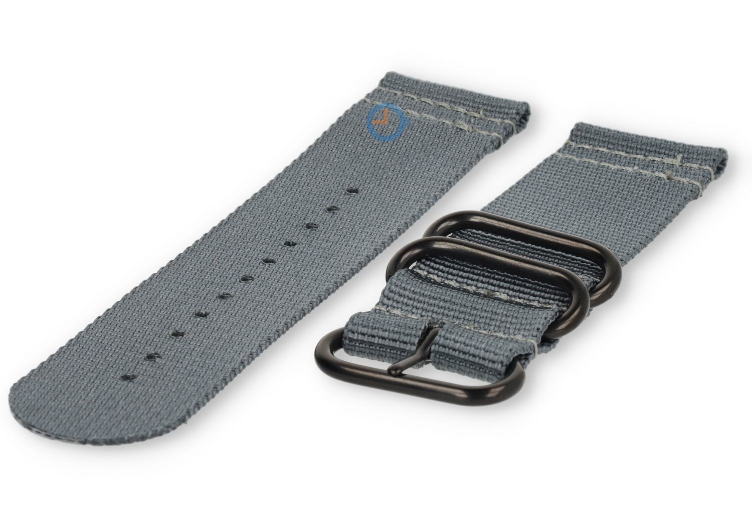 Two-piece nylon band - grijs - 26mm