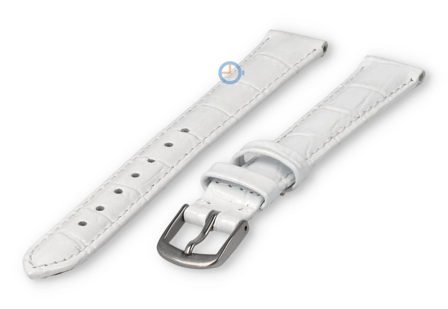 XL horlogeband van leer - 14mm - wit
