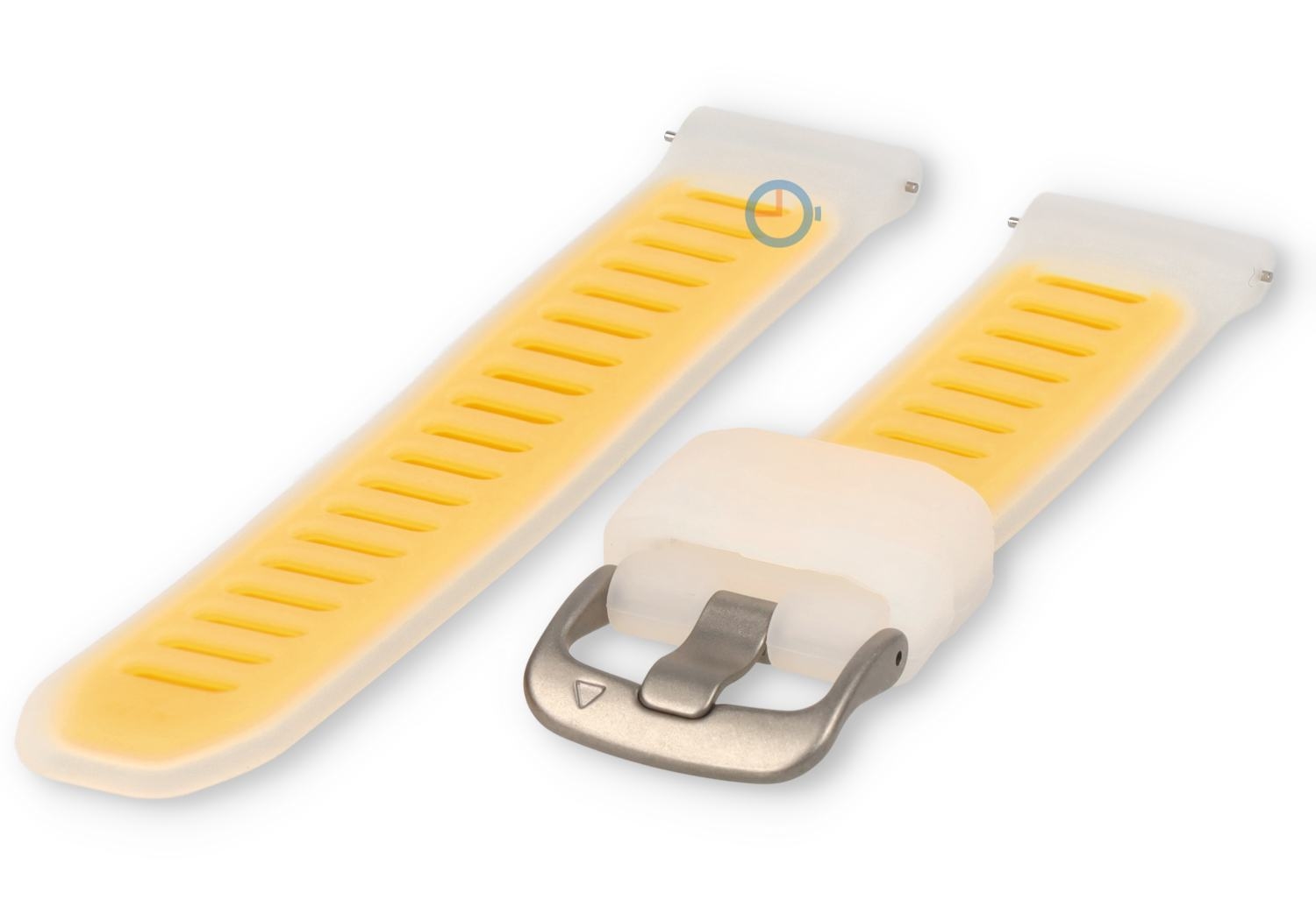 18mm horlogeband Garmin Venu 4 - 41mm - transparant/geel