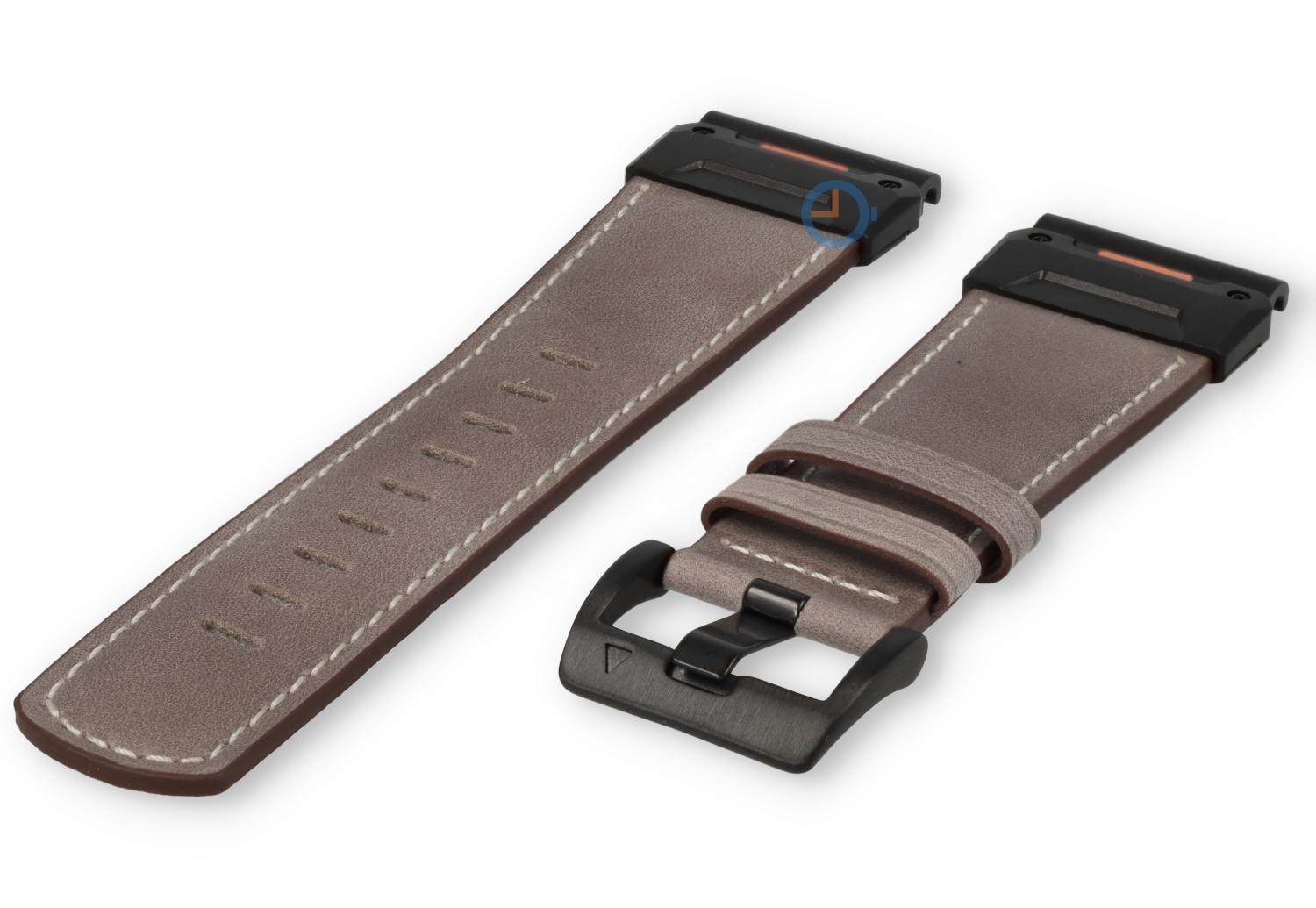 Garmin Fenix 8 - 51mm bandje - Grijs leer
