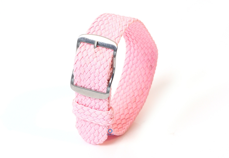 Perlon horlogeband 22mm roze