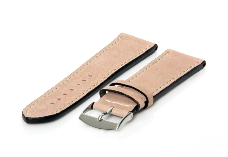 Horlogeband 24mm beige