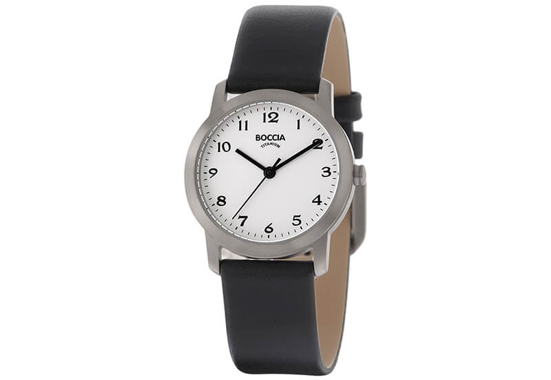Boccia 3291-01 horlogeband leer