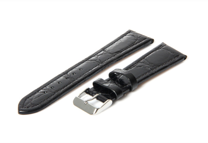Horlogeband 20mm zwart