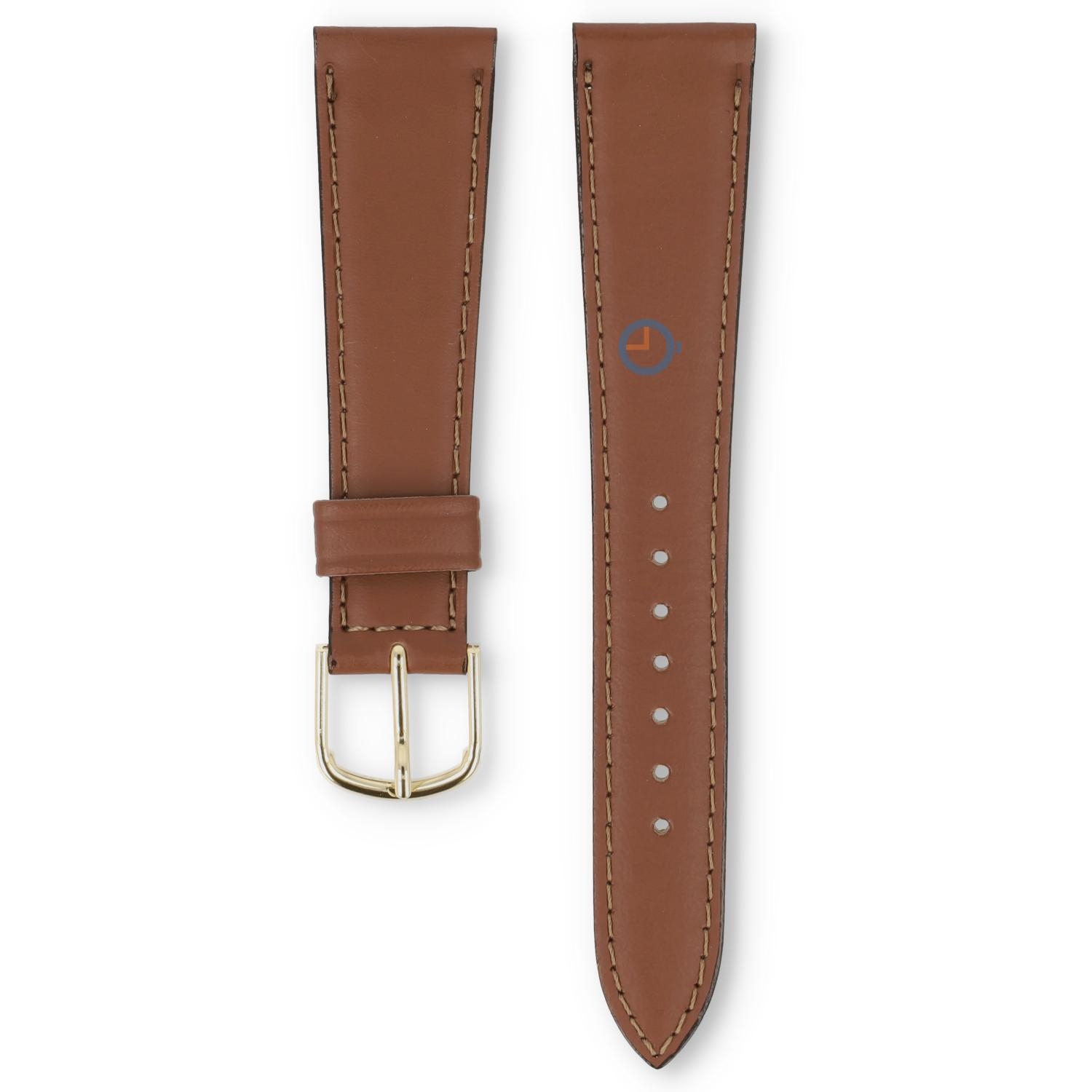 Universele 20mm bruin leren horlogeband - Seiko