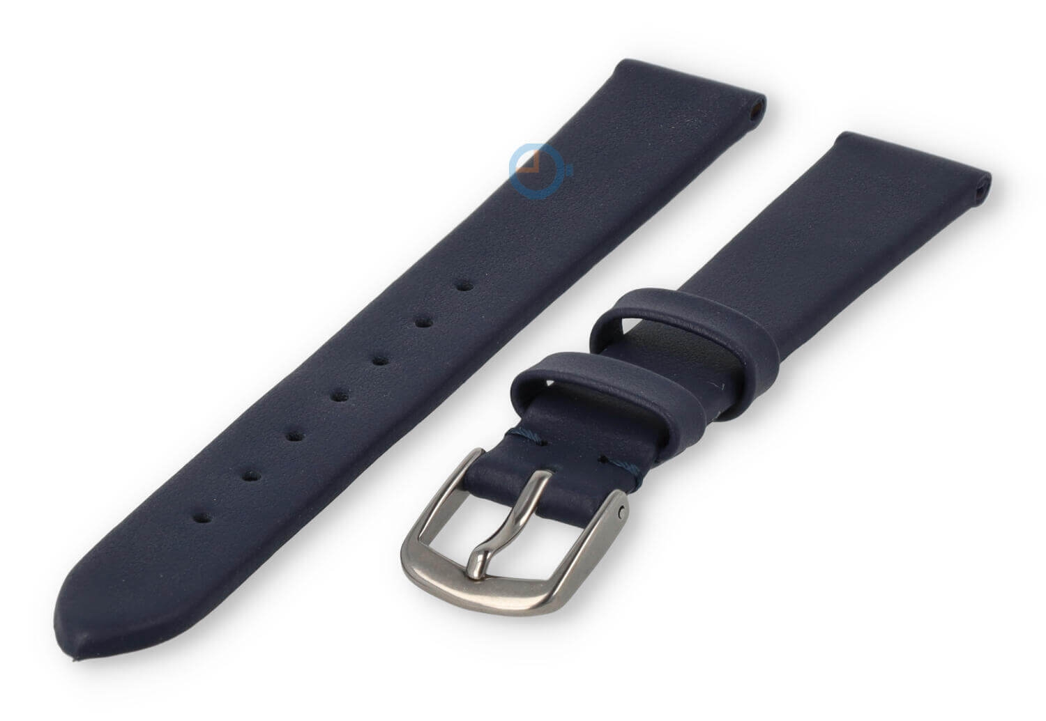 Naadloze en gladde horlogeband 14mm - donkerblauw