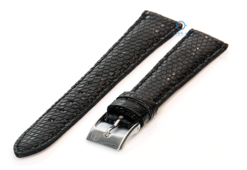Horlogeband Violet Hamden - 16mm - black lizard