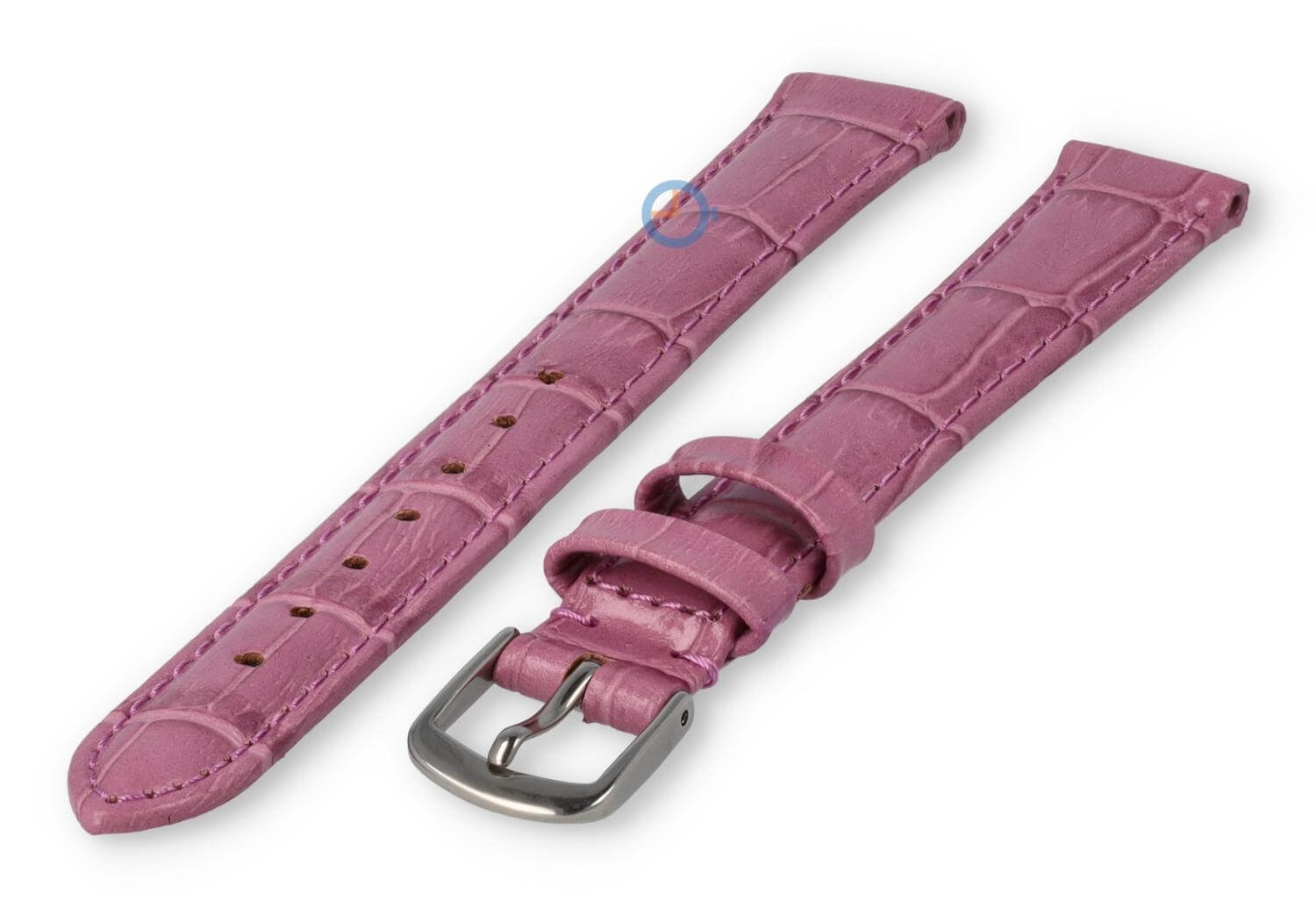 XL horlogeband van leer - 14mm - blackberry
