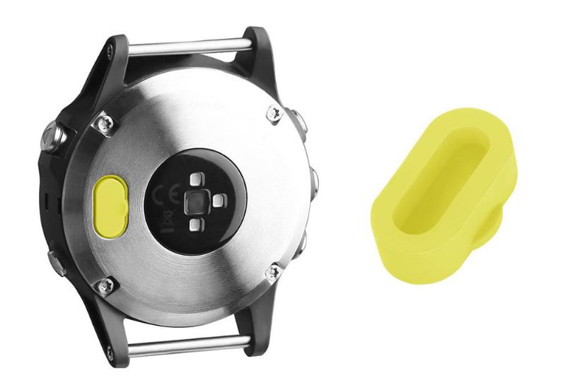 Garmin Fenix 5/6/7 stofplug siliconen geel