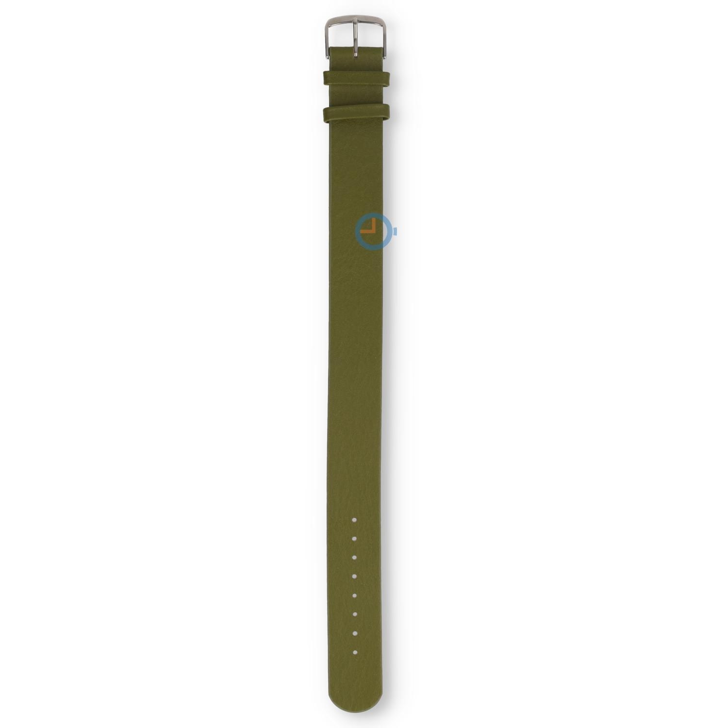 One-piece leren horlogeband - 20mm - avocado